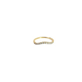 14k Rose Gold .25ct G SI1 Round Diamond Wedding Band Size 6